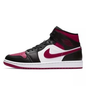 Nike Air Jordan 1 Mid Noble Red Sneakers